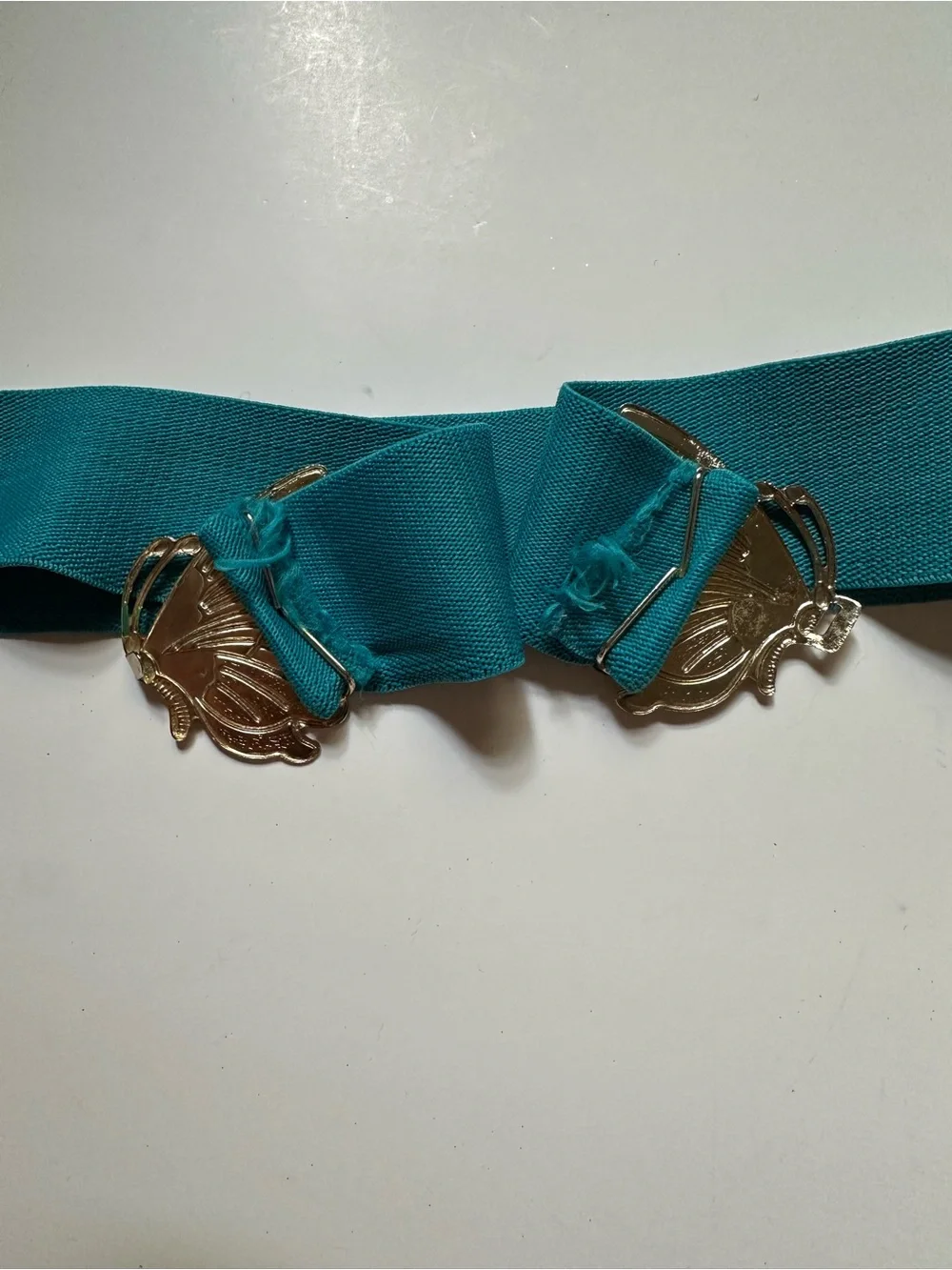 Vintage 80s Stretch Enamel Butterfly Belt